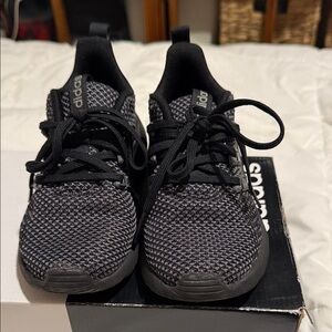 Adidas Kids Gray and Black Sneakers